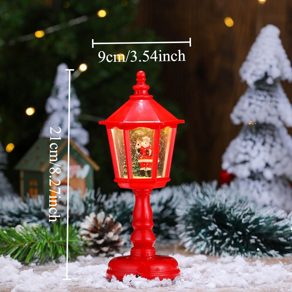 1Pcs Christmas Decorations Light Up Musical Water Lamp Night Light Creative Gifts for Holiday Festive Atmosphere