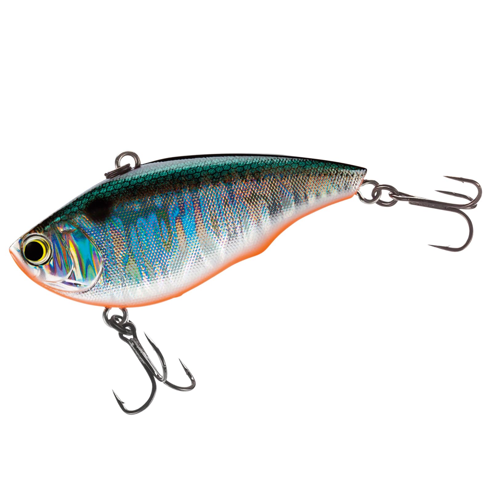 

YO-ZURI Rattlin Vibe 65мм GT Вибрационная приманка, Вес 17г, R1160-GT-Зеленое серебро, Ловля окуня, Дрожащее падение