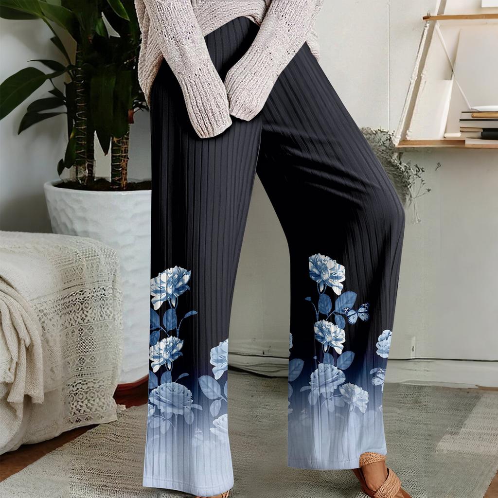 Pajama Pants , Sleepwear , Casual Drawstring Elastic Waist Pants , Comfortable Straight-leg Loose Pants