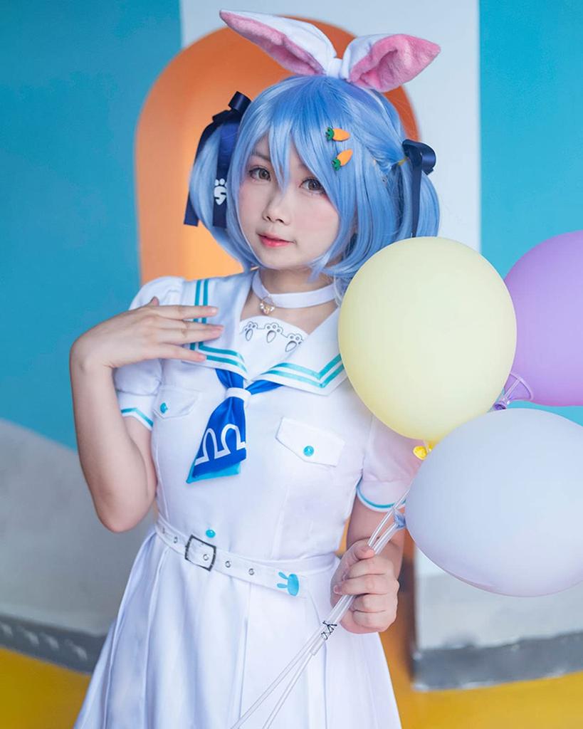 [Milky Time] Hololive Usada Pekora VTuber Cosplay One Piece Sailor Suit