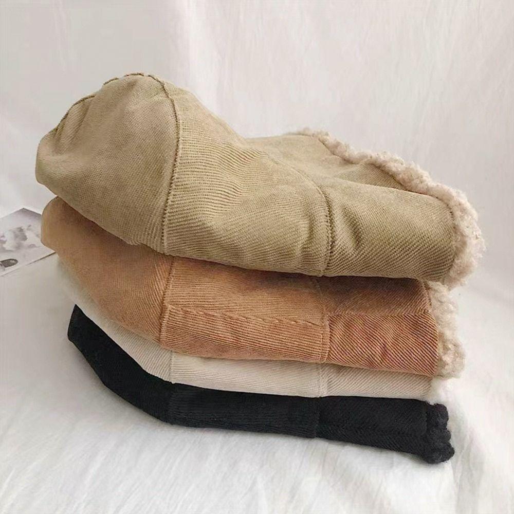 Warm Fisherman Cap Double Sided Panama Hat Winter Sun Cap  Men Women