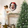 Creative Santa Wall Sticker Removable 3D Effect Funny Christmas Decals Santa Living Room Door Stickers For Home Dorm Party Study