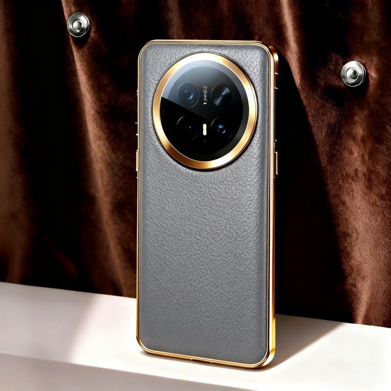 Applicable to Huawei mate11pro high-end leather mobile phone case business anti-drop lens all-inclusive new mate11 thin