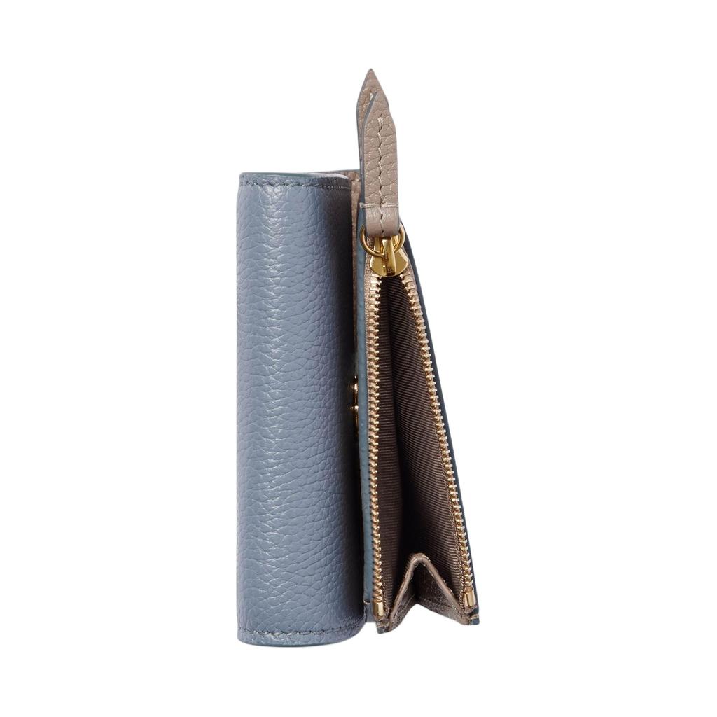 Gucci GG Marmont Mini Leather Wallet With Gold Hardware Women wallet Light-Blue Beige 837957-AAE5F-1642