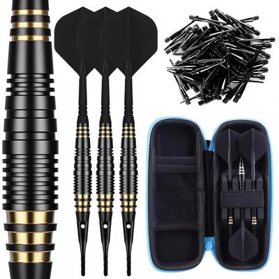 Cyeelife Pro Soft Tip Darts Set 18g, Includes 30 Extra Dart Tips and Gift Storage Box, Plastic Dart Tips.