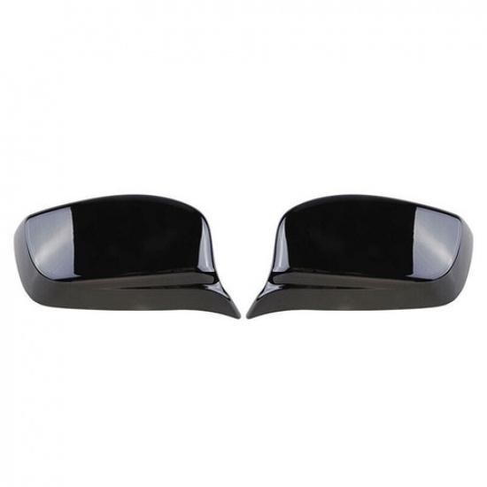 M Style Gloss Black Side Rearview Mirror Cover Caps For BMW E60 E61 2003-2007