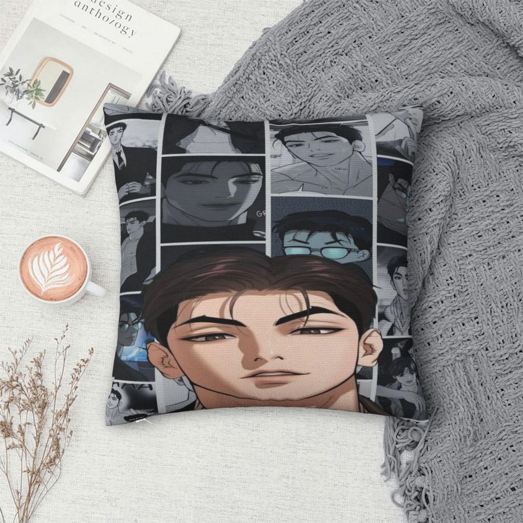 Joo Jaekyung Anime Pillowcase Merch Soft Cushion Cover Throw Pillow Cover Home Decorations Zipper Multiple Sizes