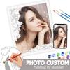 PhotoCustom Coloring By Numbers Figure Photo Custom Acrylic Handpainted Wall Art Painting By Numbers For Aduilt Kits Home Decor