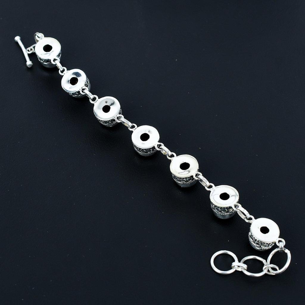 Natural Red Sunstone Bracelet 925 Sterling Silver Bracelet Adjustable Chain Bracelet Handmade Boho Bracelet Red Sunstone Gemstone Jewelry Gifts