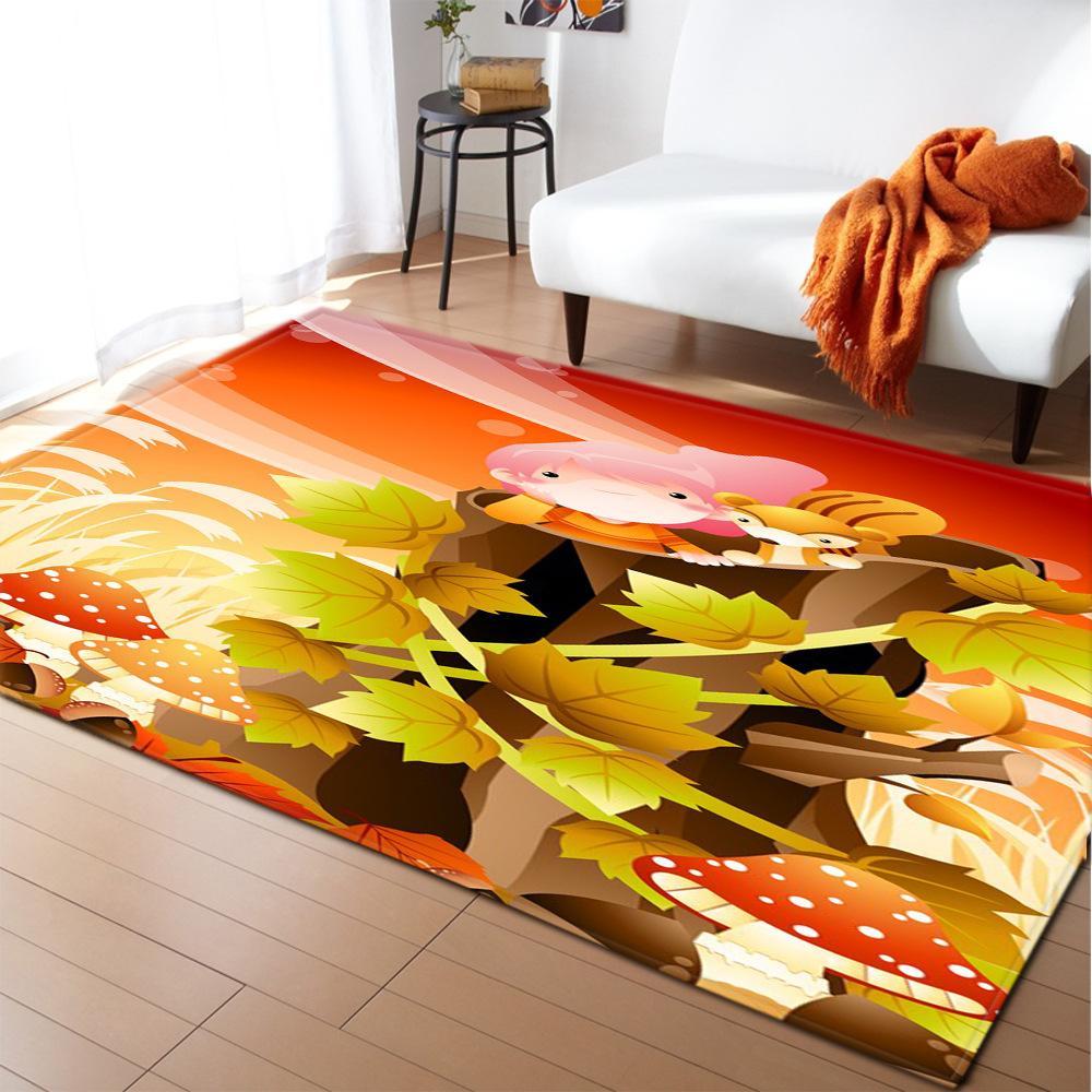 Tree Hole Large Carpet Feather Wind Bedroom Floor Mat