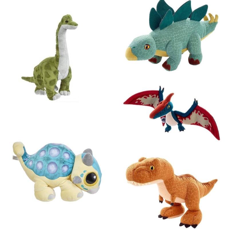 Cute And Soft Jurassic Dinosaur Plush Toys Available In Five Different Species!