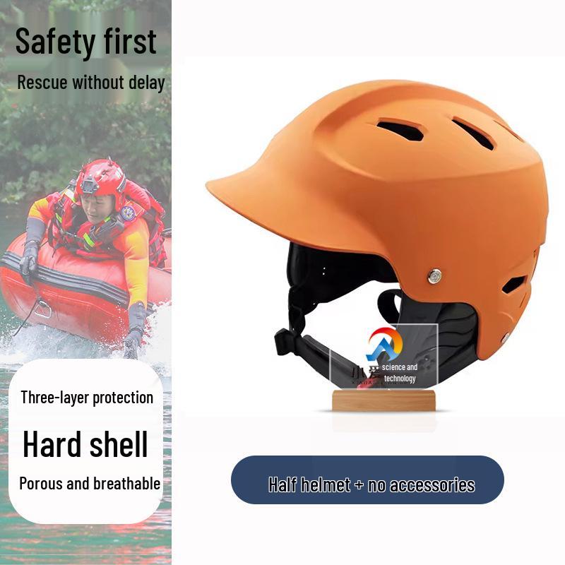 Marine Safety Helmet: Breathable, Impact-Resistant Full Face Protection for Water Sports and Flood Area Rescue.