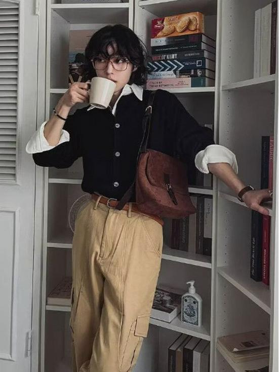 Cardigan Trendy da Uomo in Maglia a Treccia Stile Coreano - Design Versatile per Primavera e Autunno Maglione Casual di Alta Gamma.