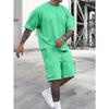 Men's Summer 2026 Fashion T-Shirt & Workwear Shorts Casual Sports Set