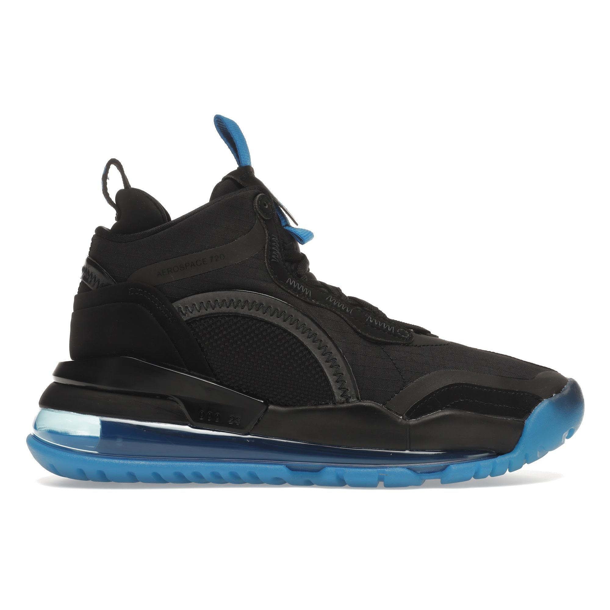 

Air Jordan Jordan Aerospace 720 Blue Fury Мужские кроссовки черные светоотражающие-серебристые BV5502-004