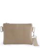 Bubilian Strap Leather Clutch_Beige