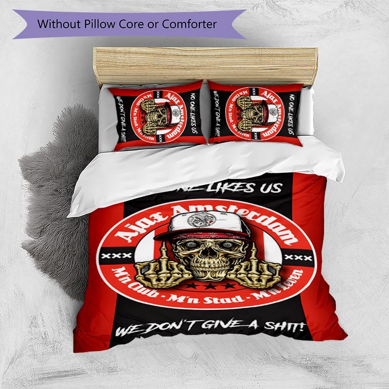 3pcs Ajax FC Design Cover Set - HD Printed Bedding with 1 Cover and 2 Pillowcases - Perfect for Home and Dorm Decor
