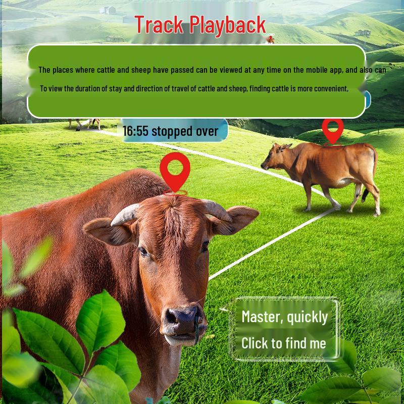 Solar-Powered GPS Cattle and Sheep Locator: Waterproof Anti-Lost Tracking Collar with Extended Battery Life