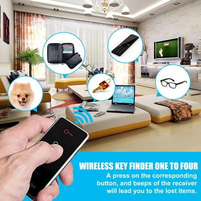 Tracking Device Portable Wireless 80dB 30m Distance 499.82MHz One Click Search ABS Four Colors Key Finder Home Supply