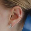 J.Lauren Open Heart Silver Ear Cuff M03941