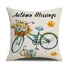 Autumn Harvest Pillow Cover Plaid Maple Leaf Truck Pumpkin Pillow Pillow Cover Home Cushion Cover