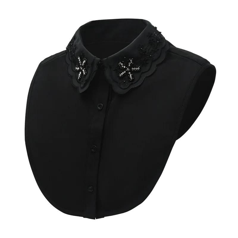 Korean Style Shirt Detachable Collar for Women Formal Suit Fake Collar Removable White Neck Tie False Collar Decorative