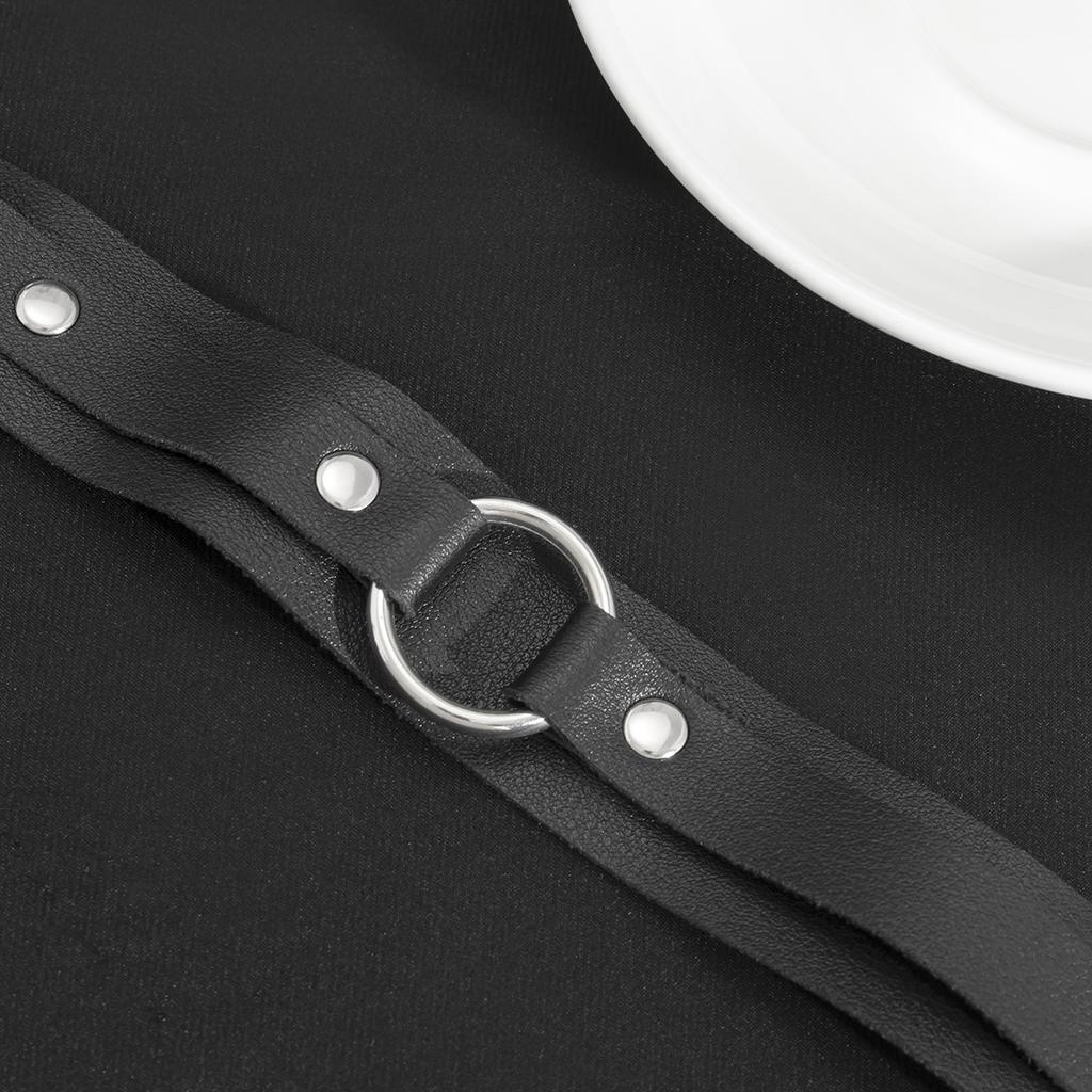 Punk Black Leather Powerful Upper Arm Bracelet Men Gothic Halloween Accessories Wide Medieval Armband 2026 Fashion Jewelry Gifts