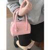 Portable Bowling Bag Fashion Cherry Blossom Pink Small Square Bag Crossbody Commuter Bag