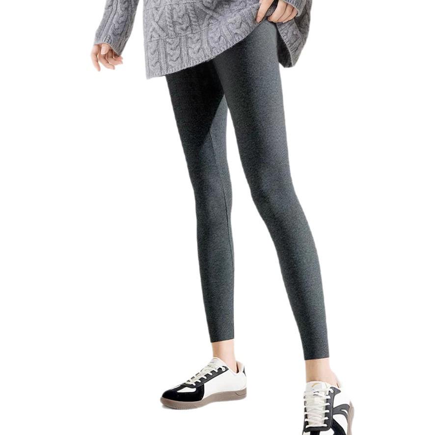 Women's High-Waisted Thermal Yoga Leggings with Hip Lift and Tummy Control - Autumn/Winter Velvet Lined.