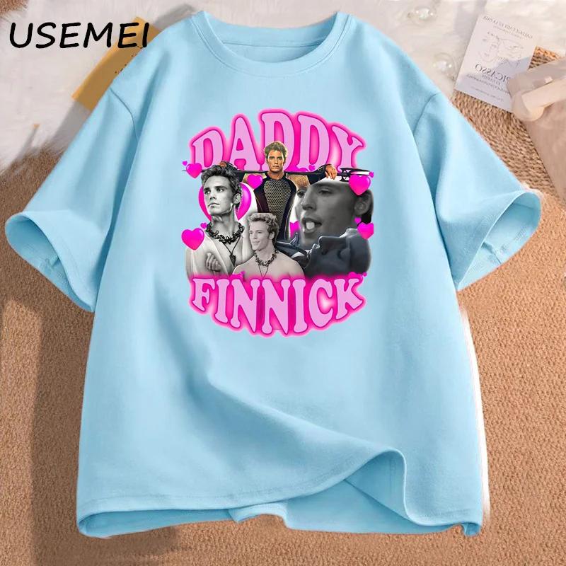 Finnick Odair Graphic T Shirts Vintage Short Sleeve Tshirts Cotton Cotton Women Men Finnick Odair Tshirt Character Serie Tops