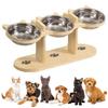Non-Slip Pet High Footed Bowl Anti-flip Pet Water Feeder Container  Dog Accessories