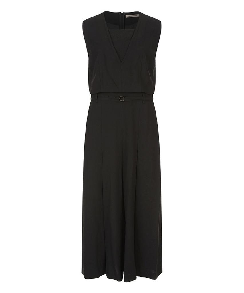 MAREMONTE V-Neck Sleeveless Jumpsuit_M245Mop38S0