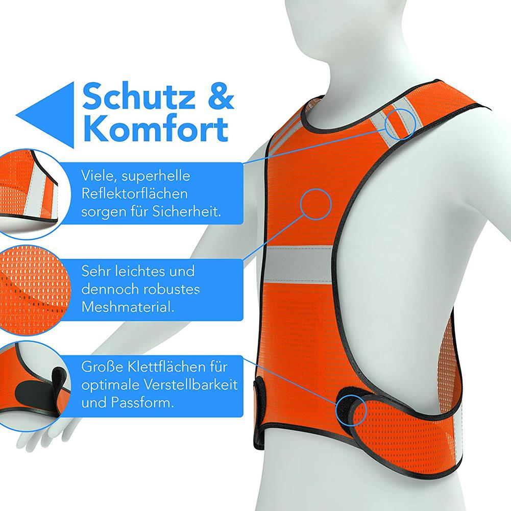 Safety Reflective Vest Flexible Adjustable Reflective Vest for Outdoor Activities Night Running Fishing