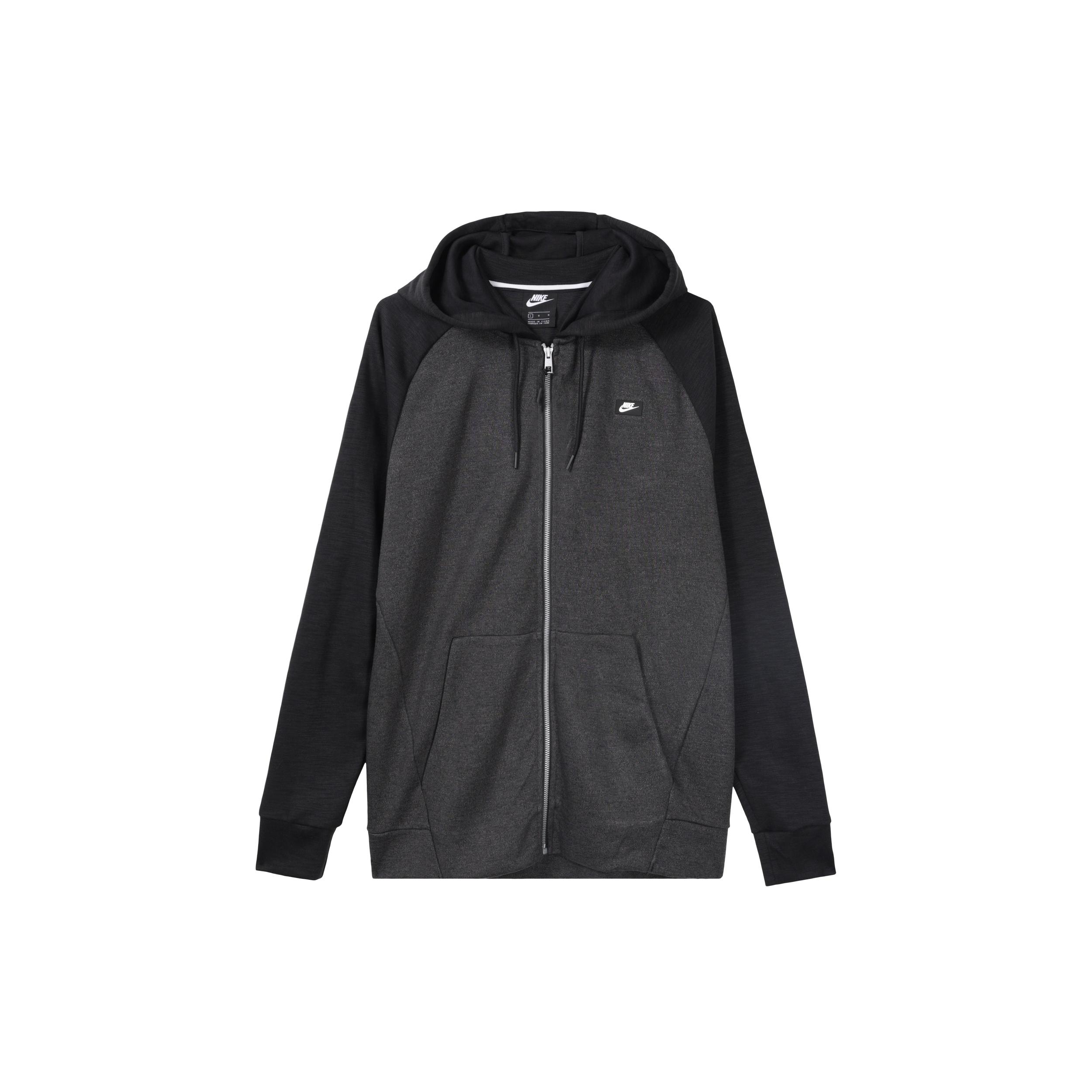 Nike Sportswear Full Zip Hoodie Jacket Dark Grey Men s 928475-010 M