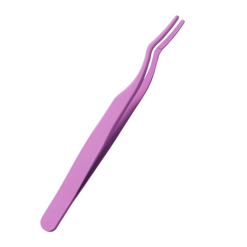 Black Beauty Eyelash Curler & Portable Eyebrow Tweezers Set – Stainless Steel Eyelash Perm Tool
