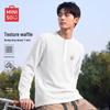 MINISO Men's Waffle Knit Henley Shirt