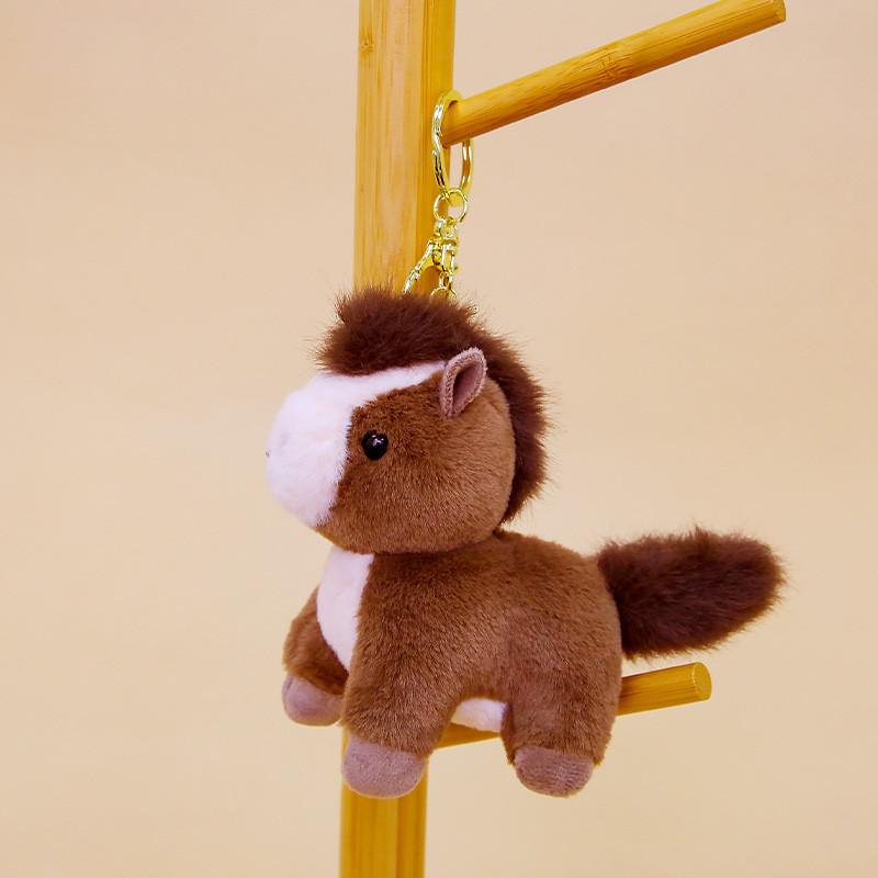

Cute Multi-color Cartoon Pony Plush Toy Pendant Keychain For Lunar New Year Celebrations And Corporate Events