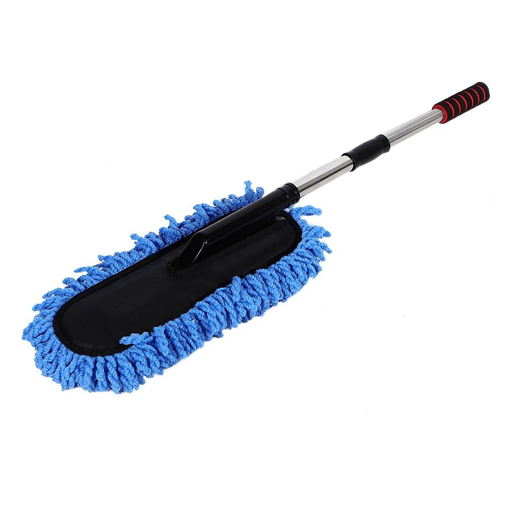 

Car Cleaning Brush Window Duster Stainless Steel Retractable Handle Dusting Tool (Purple) Blue
