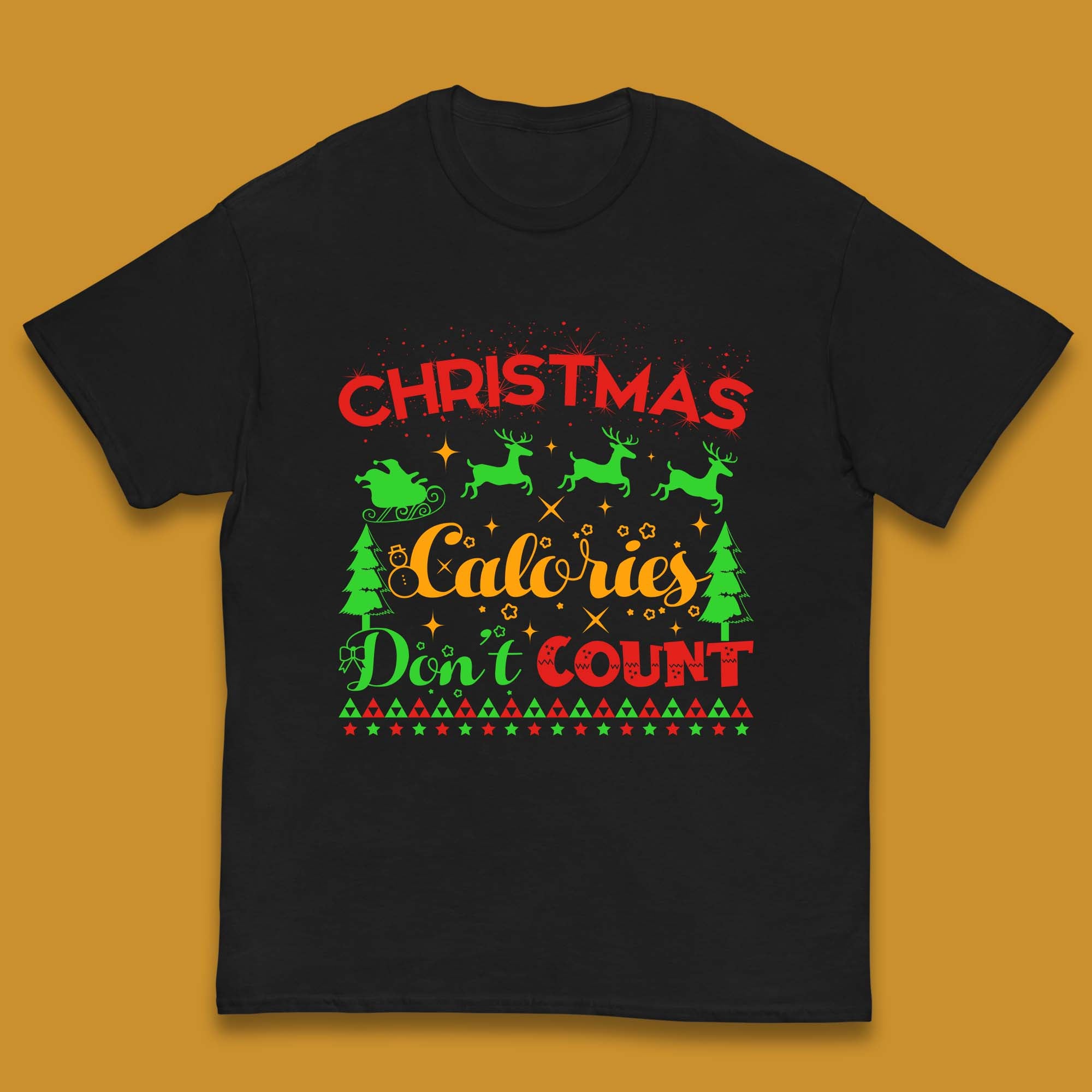Christmas Kids T Shirt Calories Don t Count Top 100