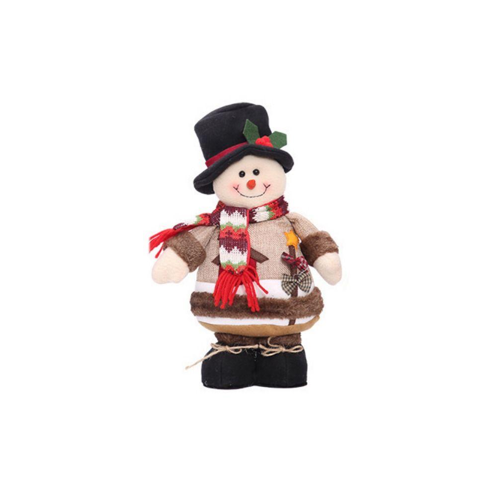 

Snowman/Santa/Elk Santa Claus Decorations Cloth Plush Elk Ornament Snowman Santa Doll New Year B