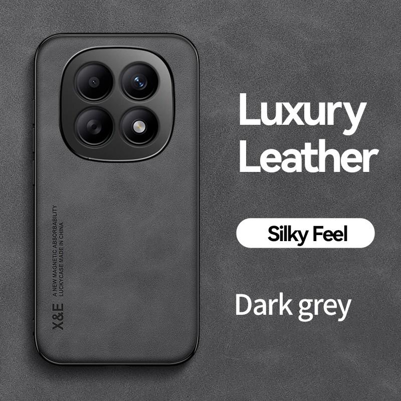 Shockproof Case For Xiaomi Poco M8 Pro M7 Pro M6 Pro 4G 5G Cover Magnetic Luxury Sheepskin Leather Car Holder Phone Coque Funda