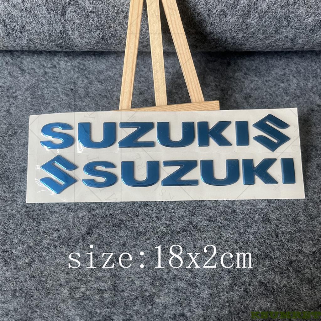For Suzuki Motorcycle Sticker 3D Tank Decals Logo Emblem