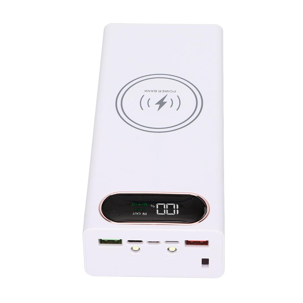 L16 DIY Powerbank 18650 Batteriboks Hurtiglading 22.5W og 15W Trådløs Lading Powerbank 2 USB