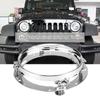 7inch Round LED Headlight Mount Bracket Ring Stainless Head Light Lamp Holder for Wrangler
