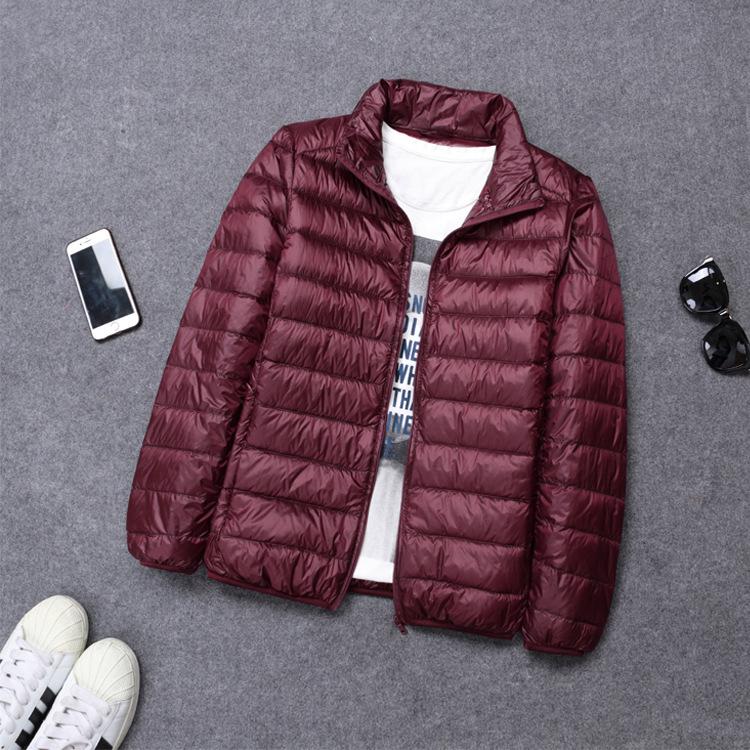 

Men Autumn Winter Warm Lightweight Hooded Cotton Jacket Fashionable Short Casual Portable Stand Collar 5XL