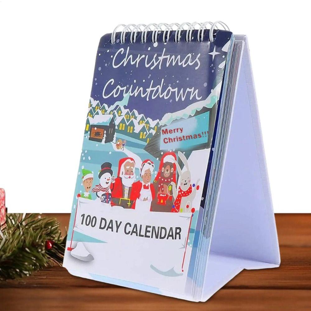 Creative Tear Off Countdown Calendar Santa Claus Christmas Countdown Calendar  Desk Ornament