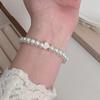 Bracelet Perle Irregulière Forme Spéciale Française Bracelet Femmes Niche Luxe Léger Exquis Doré Demi-Bracelet Bracelet Accessoires