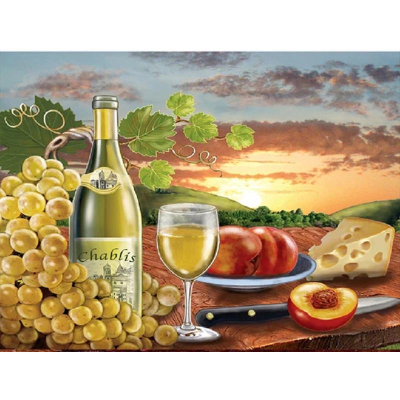 Diamond Embroidery Liqueur Full Drill Round/Square Diamond Painting Landscape Rhinestones Art Cross Stitch Kits Needlework