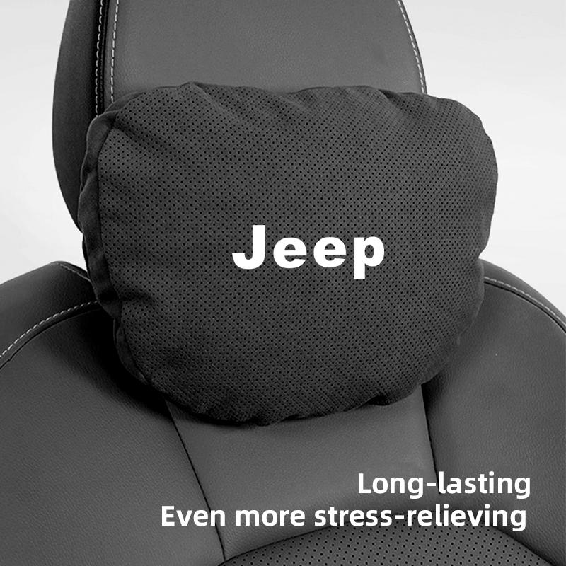 Car Interior Headrest & Lumbar Support Memory Foam Core For Jeep Grand Cherokee Wrangler JK Gladiator Compass Renegade Wagoneer AMO1