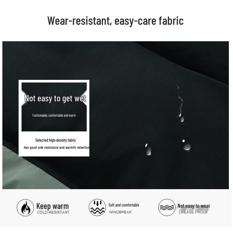 XueZhongFei Unisex Color-Block Stand Collar Down Vest